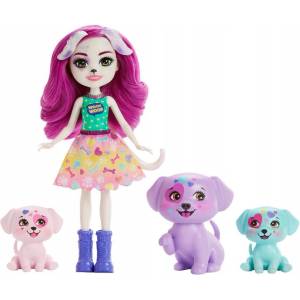 Enchantimals Mattel Enchantimals: Главна улица City Tails - Семейство далматинци Деса (HKN14) (85576)