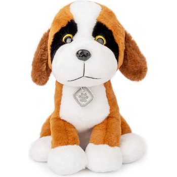 Image 1 of Amek Toys ПЛЮШЕНО КУЧЕ С МЕДАЛЬОН 35 СМ ЧЕРНО/КАФЯВО