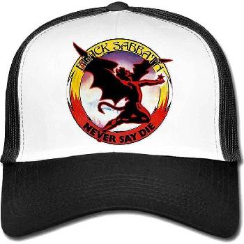 Black Sabbath Never Say Die Black/White UNI (BSMBCAP01WB)