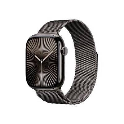 Apple Watch Series 10 GPS + Cellular 46mm Slate Titanium Case with Slate Milanese Loop - M/L