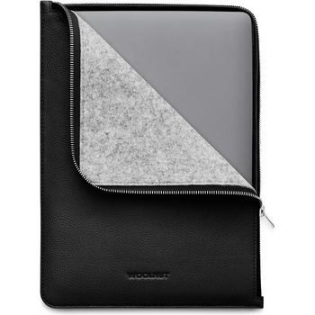 Woolnut kožené Folio púzdro pre 13"/14" MacBook čierne WN-MBP14-F-1437-BK
