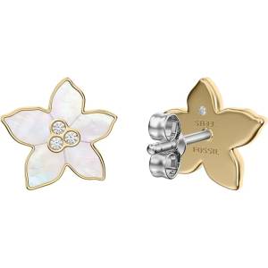 Fossil обици дамски от неръждаема стомана седеф Sutton (JF04973710)