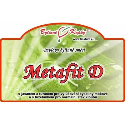 Bylinné kapky Metafit D dna bylinné kvapky tinktúra 50 ml