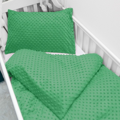 Biante Minky TOP 3D MKP-054 Sýto zelené 100 x 135 cm 40 x 60 cm
