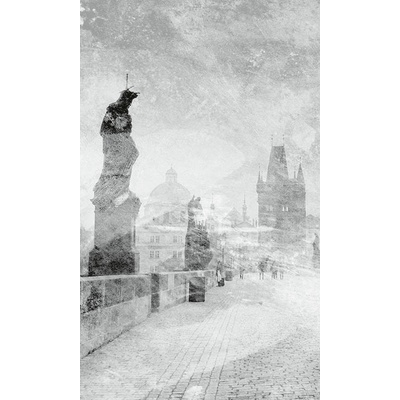 Dimex MS-2-0372 vliesová fototapeta na zeď Abstrakt Karlův most 2 rozměry 150 x 250 cm