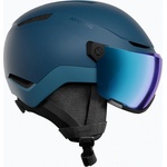 Atomic Скиорска каска Atomic Revent Visor Stereo deep ocean/blue stereo