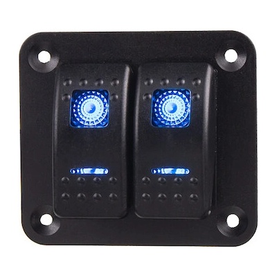 Panel s 2x spínači Rocker 12 - 24V, 47152
