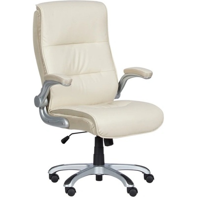 Bittel Президентски стол Carmen 6106, до 120кг, еко кожа, полипропиленова база, люлеещ механизъм, Tilt tension механизъм, коригиране височина, газов амортисьор, крем (bt-3520054)