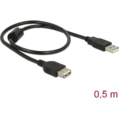 Delock Удължителен кабел Delock USB2.0 A-Tip. щепсел с конектори A-Tip, 0, 5 м