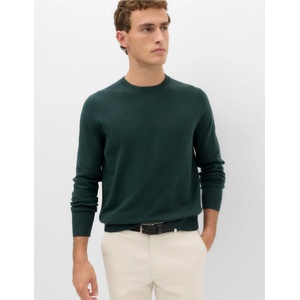 Marks & Spencer Пуловер с воланен врат от въздушна преда Marks & Spencer зелена Marks & Spencer | Zelen | МЪЖЕ | S REG