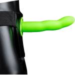Ouch! Glow in the Dark Curved Hollow Strap-on 8" 20cm