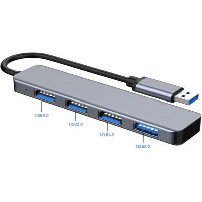 Usb хъб с 4 порта, 1 порт usb 3.0 + 3 порта usb 2.0 - c682 (c682)