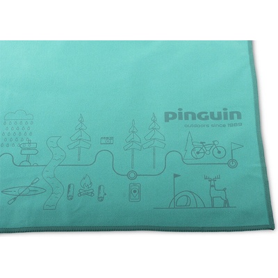 Pinguin Micro кърпа Карта 75 x 150 cm, Petrol (677065)