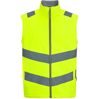 Regatta Pro Contract Ablaze Unisex reflexní softshellová vesta TRB201 Yellow