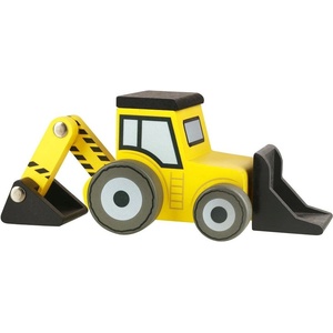 Orange Tree Toys Дървена играчка 2 в 1 Orange Tree Toys - Багер и събирач, жълт (OTT07539) - baby