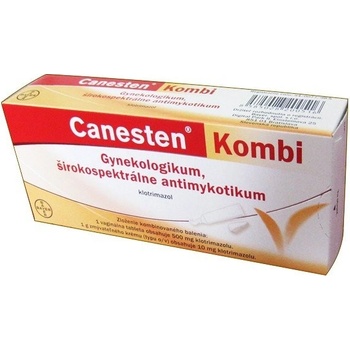 Canesten GYN Kombi tbl.vag. 1 x 500 mg + crm.der. 1 x 20 g