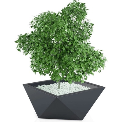 Dizajnový kvetináč MONUMO Vendetta 30 cm, antracit