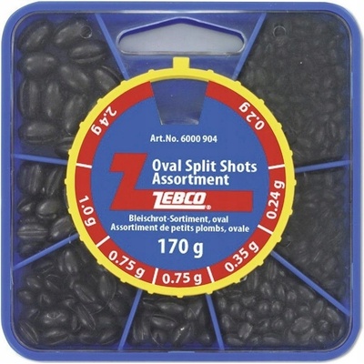 Zebco Sada Oválných Broků 0,2-2,4g 170g