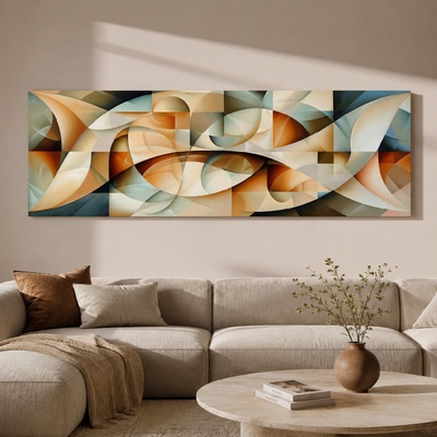 Obraz na plátně - Taneční pohyby stínů FeelHappy.cz Rozměr (Šířka/Výška): 180 x 60 cm