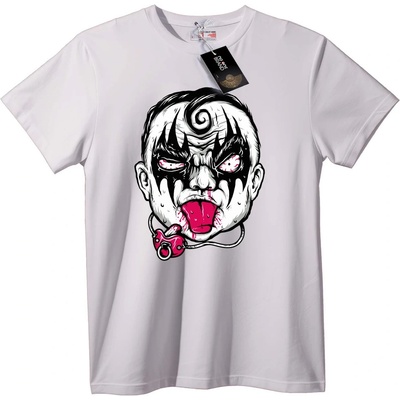 NOONEBRAND Тениска Страшно клоунско лице - XS, Black