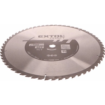 EXTOL CRAFT kotouč pilový s SK plátky, 500x3,0x30mm, 19125