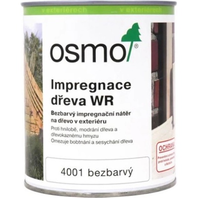 OSMO Impregnace dřeva pro exteriéry WR 4001 Odstín: 4001 Bezbarvá, Velikost balení: 25 l