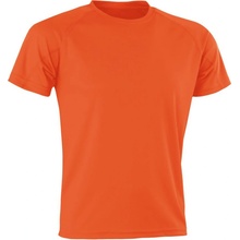 Spiro Tričko Aircool S287X sportovní krátký rukáv pánské COT-29287X23500 Oranžová