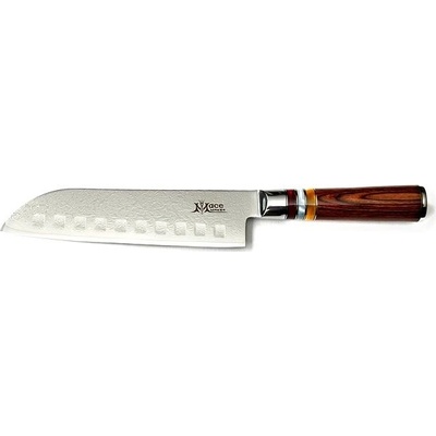 MaceMaker BORBONA Santoku SanMai Damaškový kuchynský nôž