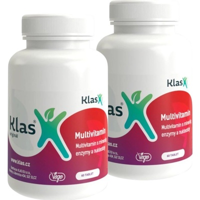 Klas Multivitaminy s minerály a enzymy 2 x 60 tablet