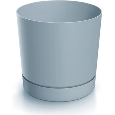 Prosperplast Kvetináč TUBO P s miskou 10,8 cm sivý