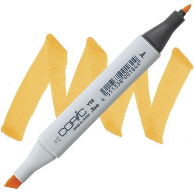 Lihová fixa COPIC Classic oboustranná Fine & Chisel, Honey (Y38)