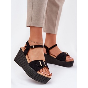 Step in style Дамски сандали на платформа и ток модел 213177 Step in style