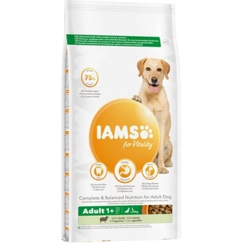 Iams Dog Adult Small/Medium - Пълноценна суха храна за израснали кучета от дребни и средни породи с агнешко месо, 2 кг