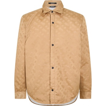 HUGO BOSS Риза с дълъг ръкав Boss Men's S-Olson-Padd Long Sleeve Oxford Shirt - Medium Beige