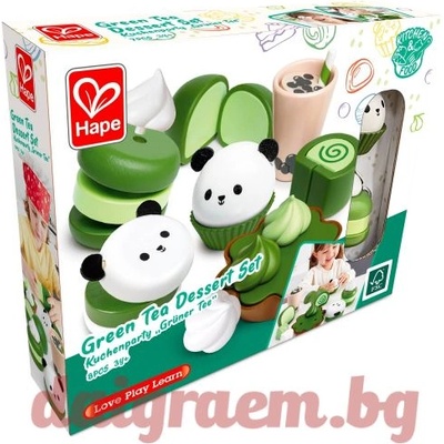 Hape Детски комплект Десерти от зелен чай, hape e3195 (h3195)