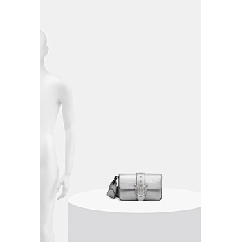 PINKO Кожена чанта Pinko в сребристо 104340 A2JT (104340.A2JT)