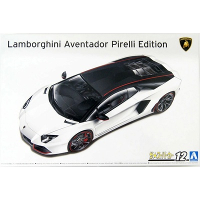 Aoshima Lamborghini Aventador Pirelli Edition No12 1:24