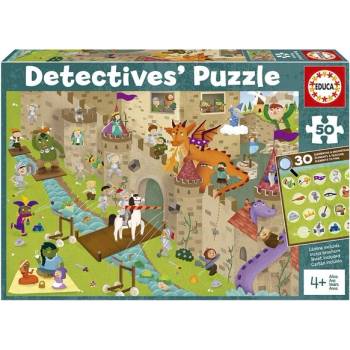 Educa Пъзел за наблюдение Детективи - В замъка - 50 части