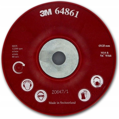 3M Podložný talíř RED 125 mm M14