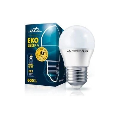 ETA EKO LEDka mini globe 7W, E27, teplá bílá ETAG45W7WW01