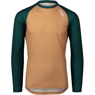 POC MTB Pure LS Moldanite Green/Aragonite Brown Womens