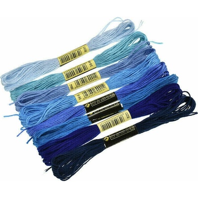 Alma TH013-C3 Blue 8 m Прежда за бродиране (TH013-C3)