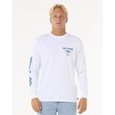 Rip Curl Fade Out Icon L/S Tee White 1000