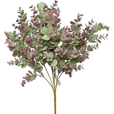 Umelá kytička Eucalyptus zelenofialový 42cm