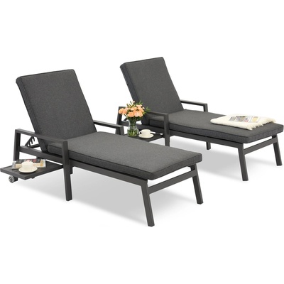 Garden Point Комплект от два алуминиеви шезлонга Matera Garden Point антрацит (GAP1197D)