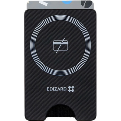 Edizard– Peňaženka s magnetickým držiakom 3 sloty na karty Čierna KP36788