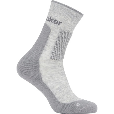 Icebreaker Мъжки туристически чорапи Icebreaker Merino Hike+ Medium Crew Walking socks - Blizzard Hthr / Alloy - размер 39-41, 5 (EU) (201-9228-0511)