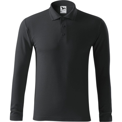 Malfini Pique Polo LS 221 ebony gray
