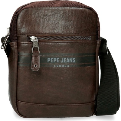 Pepe Jeans Horley Crossbody taška na tablet hnědá