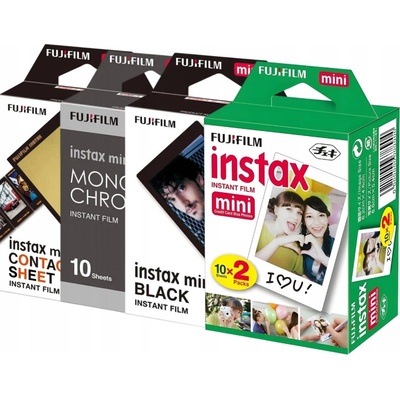 Instax MINI Instax Fujifilm, 50 snímků, černobílé